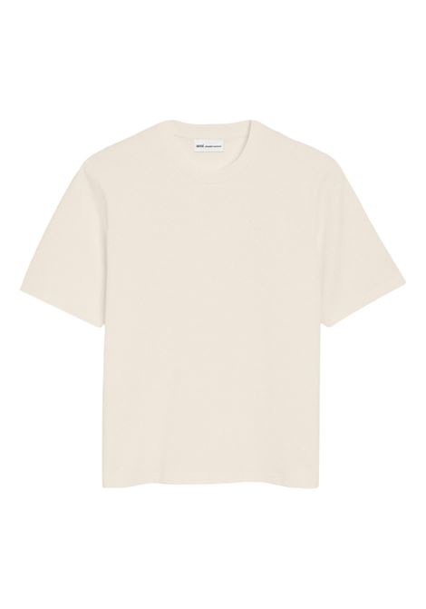 t-shirt adc embrossed uomo bianco crema AMI PARIS | UTS357.726136